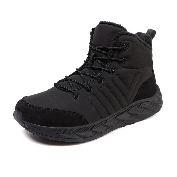 Cotton Shoes For Men In Autumn And Winter, Wear-resistant And Anti Slip Outdoor Casual Cotton Boots For Couples, With Added Fleece And Warm Snow Boots_vogvips.com