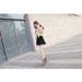 Autumn Winter New Fashion Korean Style Suede Pointed Toe Women's Chunky Heel High Heels Belt Buckle Short Color Block_vogvips.com
