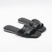 MS Women's Flat Slide Sandals - Breathable PU Leather Casual Slip-On Shoes With Anti-Slip Rubber Sole For Beach, Vacation & Daily Wear_vogvips.com