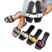 Summer New 2026 Plus Size Flat Bottomed Square Toe Women's Casual And Comfortable Sandals_vogvips.com