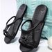 Non-slip Foldable Travel Slippers Comfortable Lightweight Bathroom Slippers Flat Heels Soft Bottom Summer Flip-flops_vogvips.com