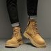 Tooling Boots Men's Outdoor Martin Boots Men's Big Head Big Yellow Boots Fur Retro Men's Boots_vogvips.com