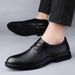 Men's Casual Leather Shoes Leather Dress Pointed Men's Shoes Shoes_vogvips.com