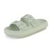 Crestar Sandals For Women And Men Summer Fashion Double Buckle Adjustable Slides Outdoor Soft Pillow Slippers EVA Flat Sandals_vogvips.com