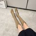 Long With Hidden Heel, Petite Size, 2023 New Style, Pointed Toe, Over-the-Knee Slim Boots, V-Cut Western Cowboy Boots_vogvips.com