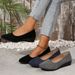 Spring New Pointed Toe Large Size Shallow Mouth Wedge Single Women's Loafers Sports Casual Shoes Women_vogvips.com