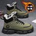 Men's Winter Fleece-Lined High-Top Martin Boots, Men's Work Shoes, Trendy And Versatile, Thick Sole, Extra Thick Warm Co_vogvips.com