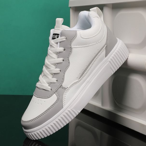 Men's High-top S, Spring And Summer Trendy Men's Gray Youth Student Shoes, Fashionable Versatile Casual Low-top_vogvips.com