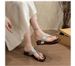 Wedge Clip Sandals For Women, 2025 New French Retro Style, High-End Square Toe Beach Flip-Flops_vogvips.com