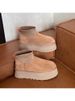 Winter Sheepskin Fur Integrated Thick-soled Short Elastic Boots Short Boots Casual Thickened Warm Snow Boots Women_vogvips.com