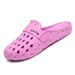 Cross-border Flat-bottom Clogs, Summer Sandals For Women, Beach Casual Shoes, Hollow Breathable Garden Couple Slippers_vogvips.com