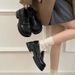 Round Toe Thick Sole Le Fu Single Shoe For Women, Black, College Style JK Small Leather Shoes, Versatile British 2025_vogvips.com