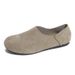 Women's Leather Slide Sandals H-Shaped Strap Flat Sandals Genuine Cowhide Vintage Square-Toe Full-Cover Soft Leather Birkenstock Slip-On Minimalist Fl_vogvips.com