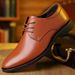 Leather shoes for men spring and autumn new men's business formal casual British office youth Groom's marriage_vogvips.com