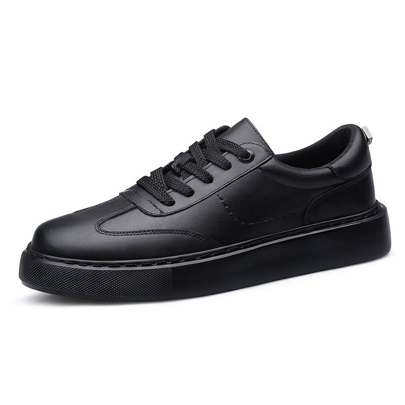 Men's Shoes Thick-soled Wear-resistant And Non-slip Sports Casual White Shoes Board Shoes_vogvips.com