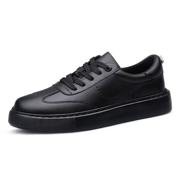 Men's Shoes Thick-soled Wear-resistant And Non-slip Sports Casual White Shoes Board Shoes_vogvips.com