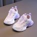 Girls' Sports 2025 Spring New Breathable Running Children's Shoes With Twist Buckle Princess Dad Sneakers_vogvips.com