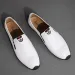 Harajuku Peas Breathable Genuine Leather Men Big Size Flat Loafers Moccasins Walking Driving Outdoor Travel Soft Shoes_vogvips.com