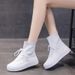 High-top Sock Shoes For Women 2025 Spring Thin Casual Sports Flat Slip-on Summer Breathable Slimming Knitted Boots_vogvips.com