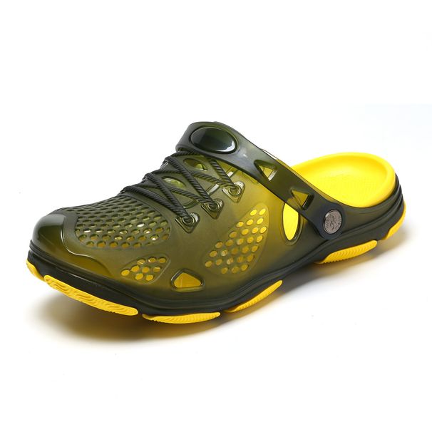 Men’s Shoes Summer Breathable Baotou Dongdong Shoes Men's Outdoor Beach Shoes Non Slip Trekking Bird's Nest Slippers Foreign Trade Men's Sandals_vogvips.com
