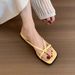 Women's French Style Wedge Flip Flops Elegant Thin Strap Summer Shoes_vogvips.com