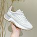 Thick Soled Dad Shoes Training Genuine Leather Forrest Gump Same Style All Match Height Enhancing Breathable Sports White Shoes Women_vogvips.com