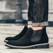 Autumn Winter Chelsea Boots Men British Style Suede Leather Shoes Men Slip On Casual Ankle Boots Men Big Size 46 Bota Masculina_vogvips.com
