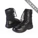 Black Combat Boots Canvas Lightweight Combat Boots Shock Absorbing High Top Outdoor Tactical Boots Mountaineering Boots_vogvips.com