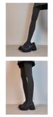 Soft Leather Version Of Platform Muffin Lazy One-pedal Loafers Women's British Small Leather Shoes Single Shoes_vogvips.com