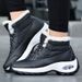 Mid Top Women's Cotton Shoes, Snow Boots, Women's Thick Soled Rocking Shoes, Casual Shoes_vogvips.com