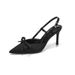 2025 Spring Summer New Nude Bowknot Stiletto High Heel Women Satin Pointed Toe Sandal French Style Elegant Single_vogvips.com