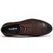 Euro Step New Men's Fashion Brogue Pattern Patchwork Suede Genuine Leather Shoes Comfortable Soft Sole Casual Loafers_vogvips.com