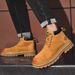 Hot-selling Thick-soled Men's Martin Boots Autumn New Outdoor Casual Genuine Leather Work Shoes_vogvips.com