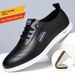 Business 2025 Soft Sole Leather Casual Men's British Style Comfortable Non-Slip Wear-Resistant Loafers Dad Driving Shoes_vogvips.com