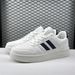 Niche Skate Couple 2024 Summer Versatile Ultra Soft Ins Casual Sports Thick Sole White Shoes_vogvips.com