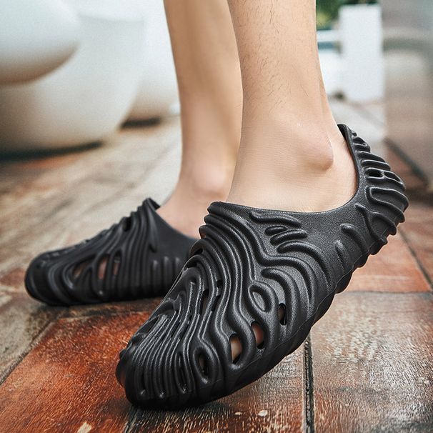Men’s Shoes Bird's Nest Slippers Couple Ultralight Summer Outdoor Wading Sandals Baotou Fashion Cross Border Non Slip Beach Hole Shoes_vogvips.com