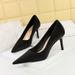stiletto High Heel Shallow Mouth Pointed Toe Commuter High Heels Women's Shoes Single Shoes_vogvips.com