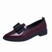Fashion Single Shoes Women's 2025 Summer New Style Pointed PU Bow Shallow Mouth Low Heel One Step Solid Color_vogvips.com