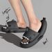 2024 Men EVA Shark Sandals Women Outdoor Beach Thick Soled Slippers Adult Non-slip Summer Slides Couple Cute Solid Color_vogvips.com