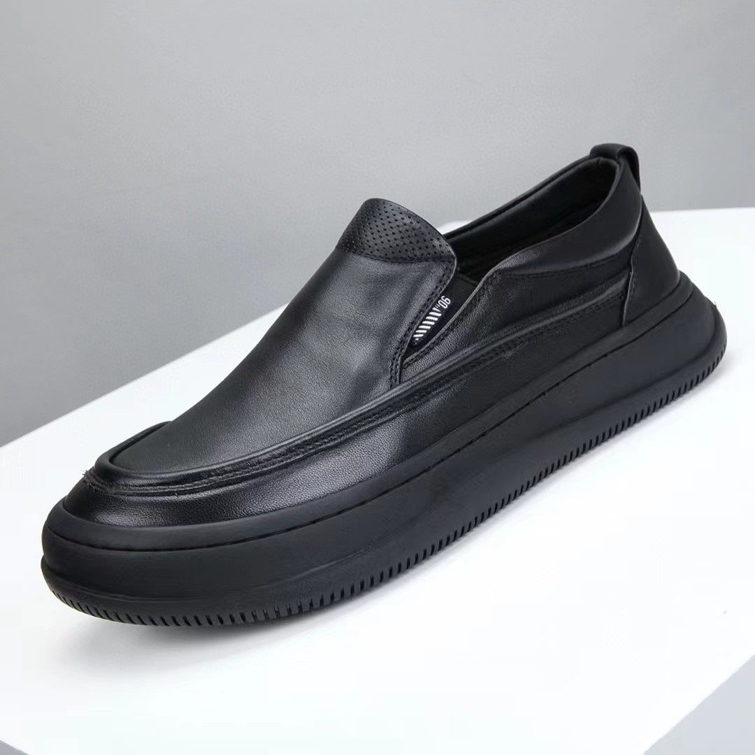 New Releases In December 2025 Loafers New Slip-On Black Men's Genuine Leather Business Comfortable Soft Sole Formal Shoes_vogvips.com