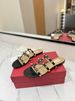 High Version V Home 2025 New Rivet Slippers For Women's Summer Outdoor Wear, Flat Bottomed Soft Bottom, Fashionable And_vogvips.com