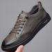 Men's fashion casual shoes young leather men's sports shoes head layer cowhide flat shoes with leather shoes_vogvips.com