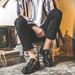 Euro Step Business Casual Lace-up British Style Breathable Leather Men's Trendy Brogue Carved Hairstylist Wedding Shoes_vogvips.com