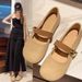 French-style Soft Leather Flat Mary Jane Shoes Women, 2025 Summer New Model, Gentle Style, Soft-soled Loafers For_vogvips.com