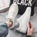 Men's Pure White Board Shoes Breathable Lightweight Casual Sneakers Teens Fall Sports Shoes Comfortable Versatile Durable Outdoor_vogvips.com