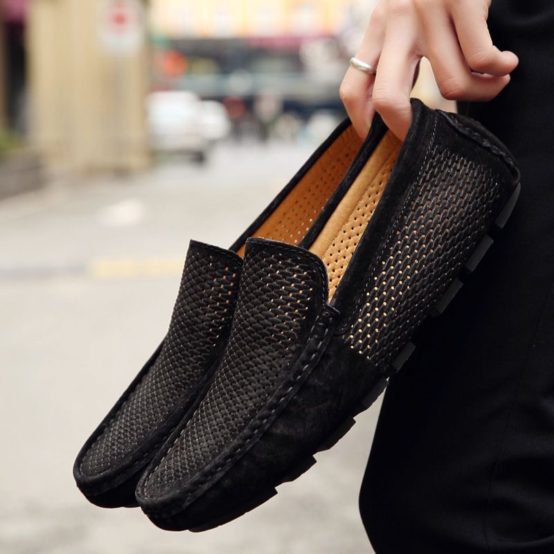 New Loafer For Men Suede Men's Casual Flats Mens Loafers Luxury Moccasins Breathable Summer Driving Shoes_vogvips.com