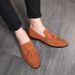 Autumn New Men's Tassel Loafers With Suede Lightweight Soft Soled Shoe Covers And Bean Shoes_vogvips.com