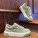 Men's Lace Up Color Block Sneakers Fashion Casual White Board Shoes Light Luxury Soft Breathable Grip Durable Vintage Trend_vogvips.com