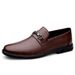 Men's Casual Shoes Gentleman's Dress Loafu Small Leather Shoes Low-top Cover Foot Surface Single Shoes_vogvips.com