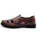 Men's Casual Leather Shoes, Hole Leather Shoes, Middle-aged Driving Shoes, Men's Shoes_vogvips.com